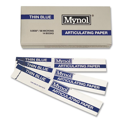 Mynol Articulating Paper .0035/88u Impreg Thin Blue (140)