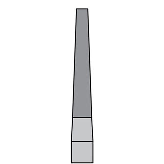 BurPlus Carbide Bur TF #7204 12-Blade Taper Fissure (5)