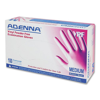Adenna Vinyl PF Glove Clear M (100)