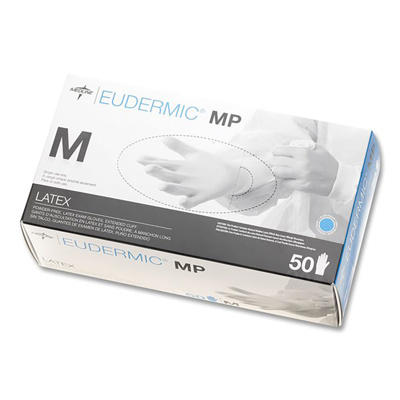 Medline Eudermic MP 12" Highrisk Latex PF Glove Blue M (50)