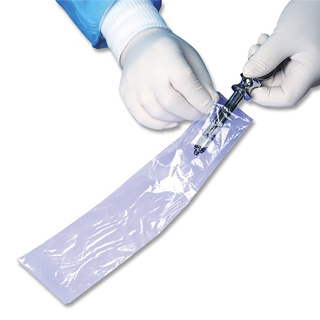 Crosstex Syringe Sleeves w/ Opening & Adhesive Strip 2.5" x 10" (500)