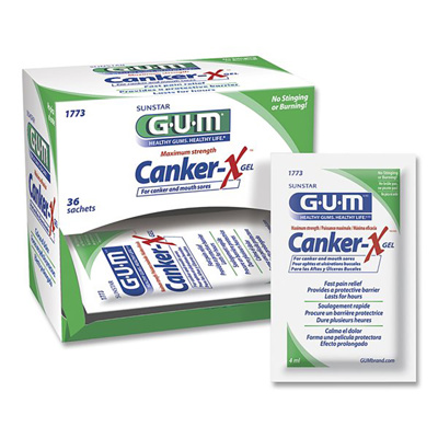 Gum Canker-X Oral Pain Reliever Gel Sachets (36)