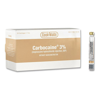 Cook-Waite Carbocaine 3% w/o Vasoconstrictor (50)