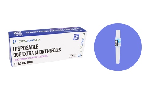 ATI Dental Needle Plastic Hub 30ga X-Short 12mm Blue (100)
