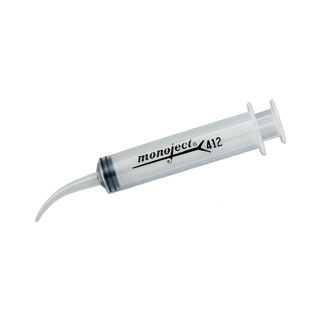 Monoject 412 Irrigating Syringe Curved Tip 12ml (50)