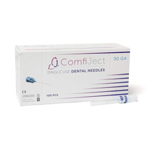 ComfiJect Dental Needle Plastic Hub 30ga Short 21mm Blue (100)