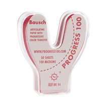 Bausch Articulating Paper Horseshoe 100u (.004") Red BK-54 (100)