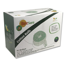 BeeSure Cotton Rolls NS #2 1-1/2" x 3/8" (2000)
