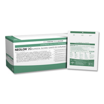 Neolon 2G Neoprene Surgical Nitrile PF Glove Brown 8.5 (50pr)