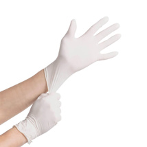 HB Latex Powder Free Exam Gloves M (100)
