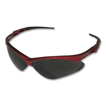Nemesis Safety Eyewear Smoke Lens Red Frame
