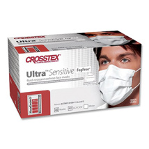 Crosstex Ultra Sensitive Fog-Free Earloop Mask Level 3 White (40)