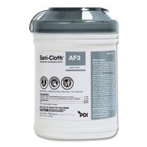 Sani-Cloth AF3 Wipes 6" x 6-3/4" L (160)