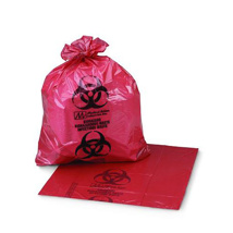 Biohazard Waste Bags 60 Gallon Red (50)