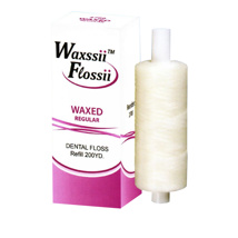 Waxssii Flossii Dental Floss Waxed Unflavored (200 yds)