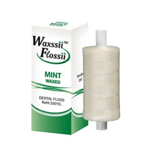 Waxssii Flossii Dental Floss Waxed Mint (200 yds)