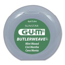 Gum ButlerWeave Floss Patient Size Waxed Mint (4yd x 144)