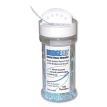 BridgeAid Dental Floss Threaders Disp Bottle (3-pk x 150)