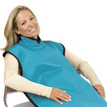 Adult Lead Protective Apron with Collar .3mm 24" x 26" Teal